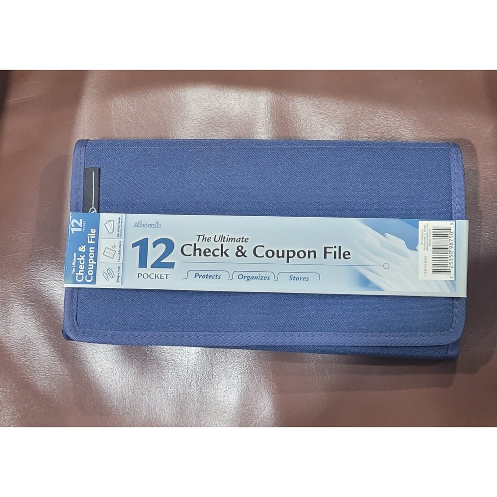 New 12 Ultimate Check & Coupon File Holder